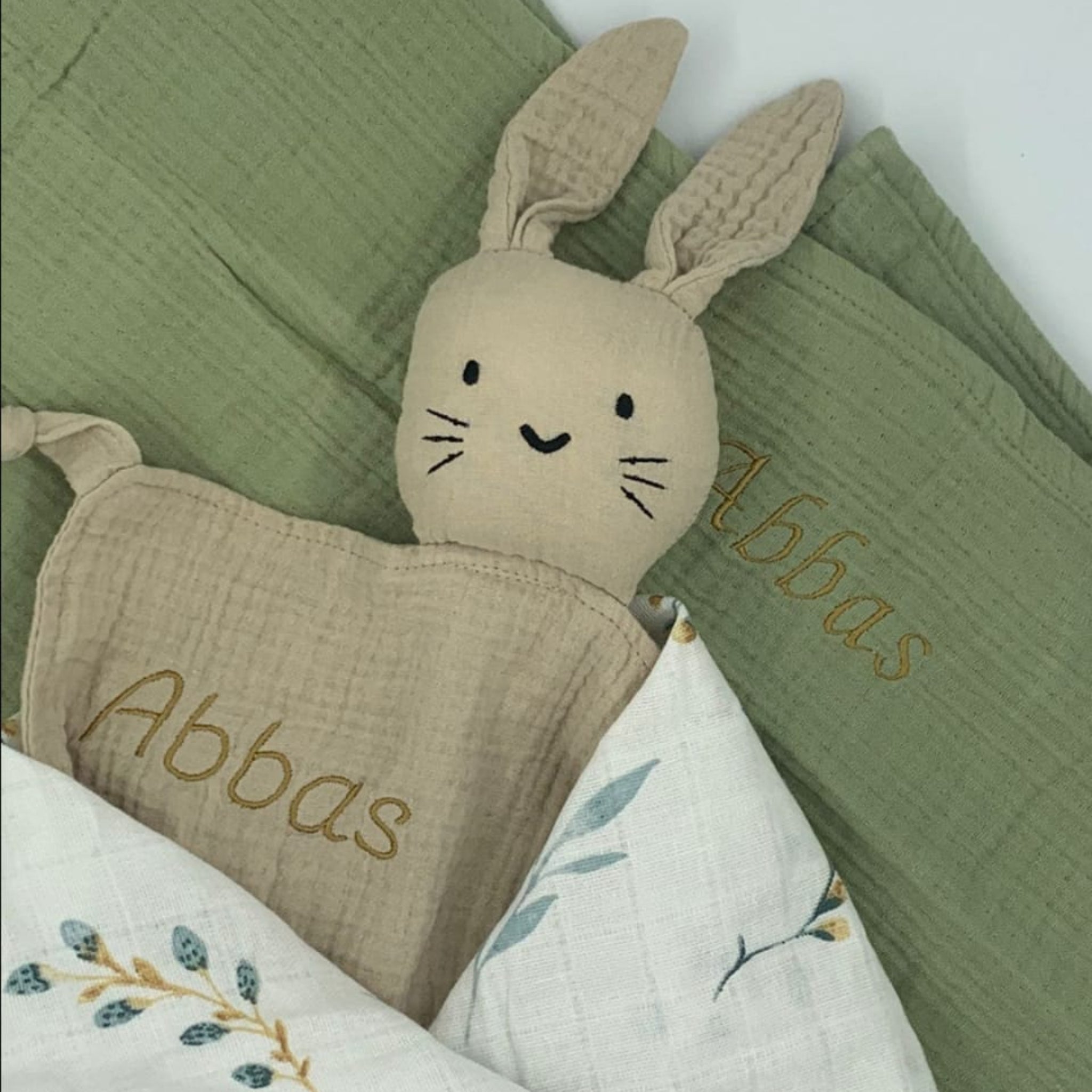 Beige Rabbit Lovey image 1
