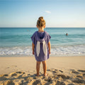 Purple rabbit cotton muslin beach poncho image 0