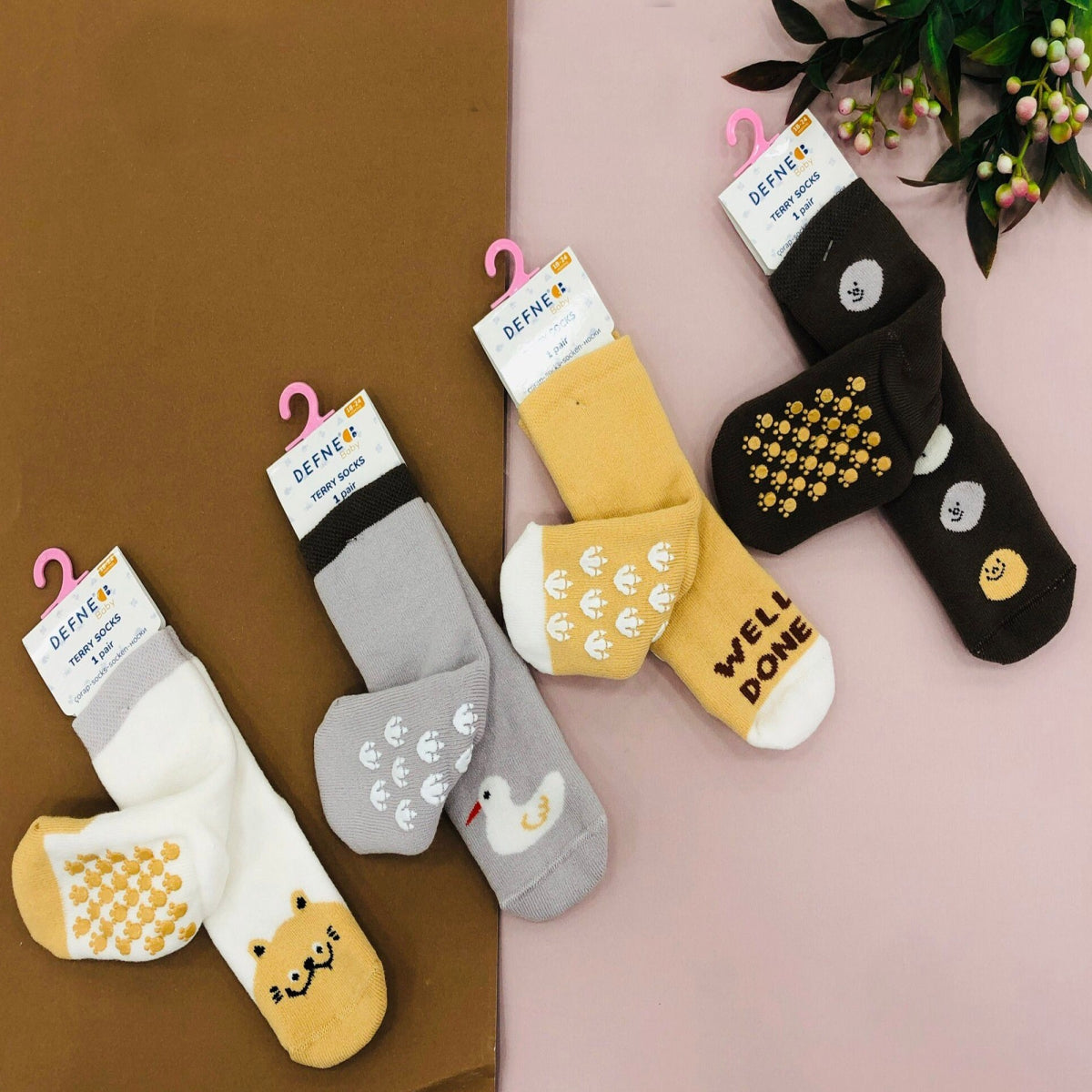 Non Slip socks pack of 4