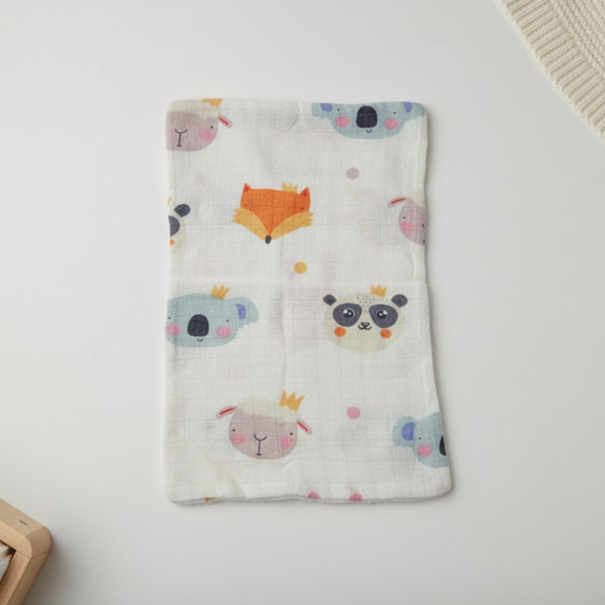 Pink Koala Msulin burp cloth image 0