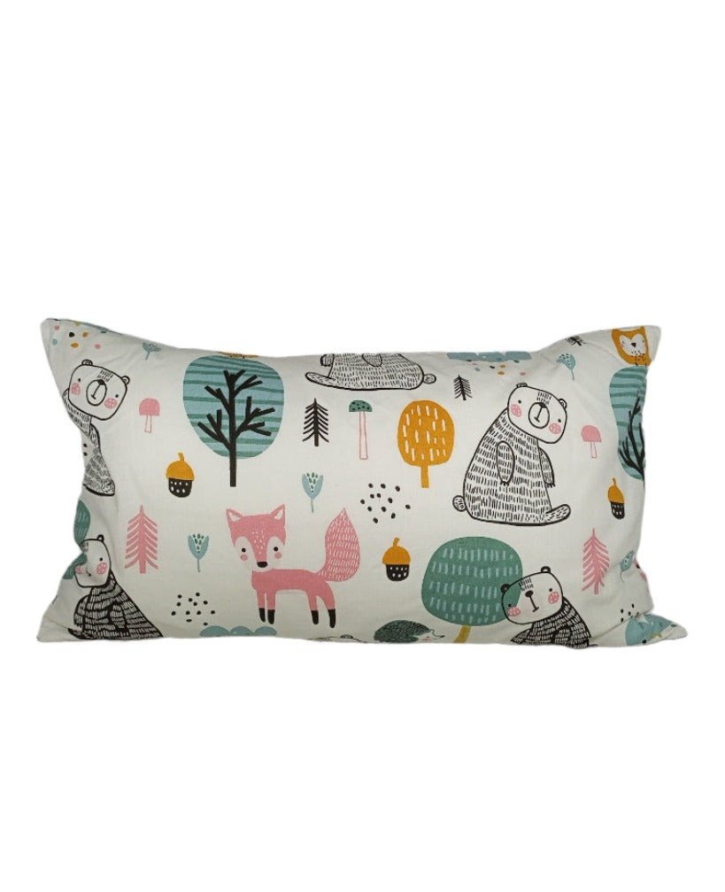 Pink bear crib pillowcase image 0