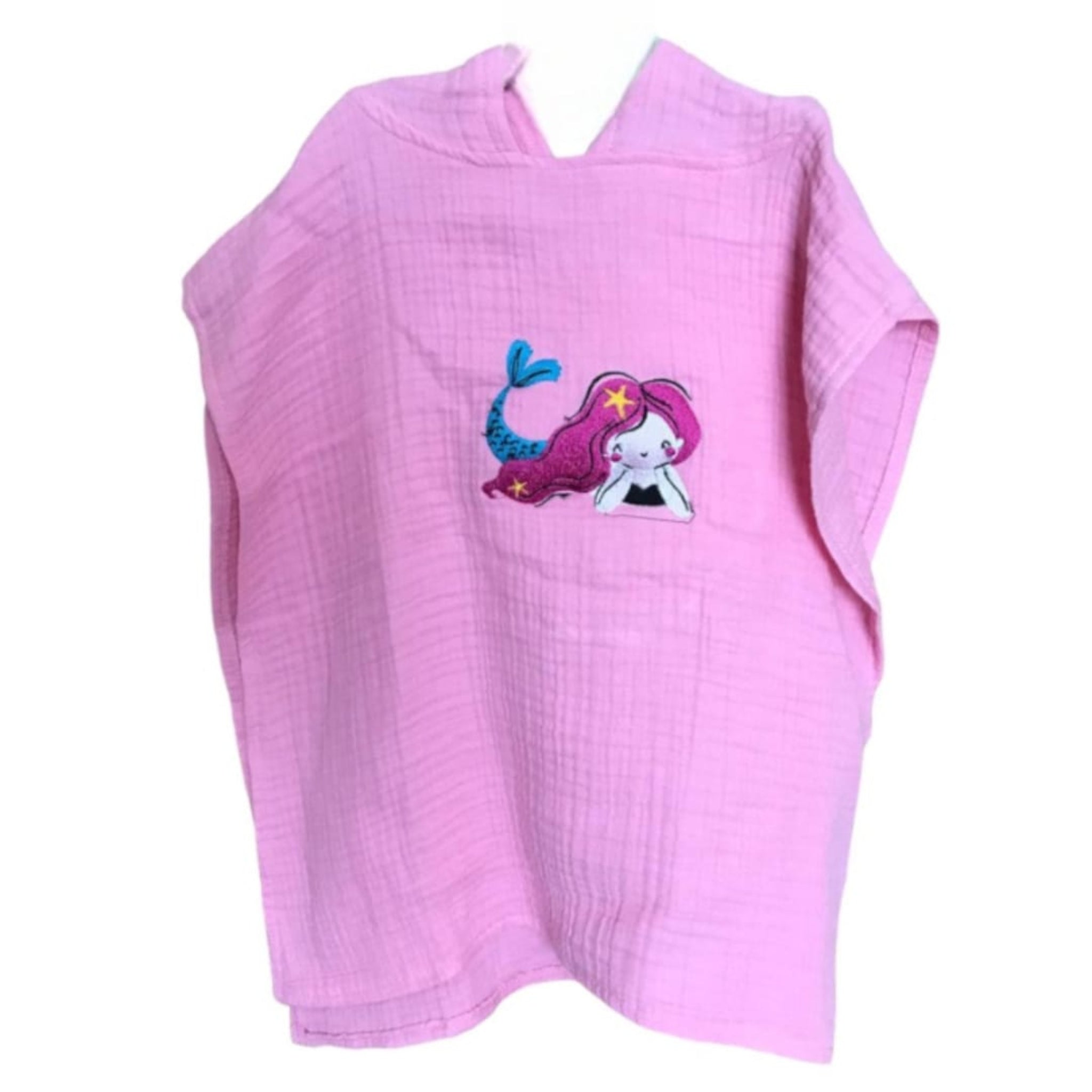 Mermaid cotton muslin beach poncho image