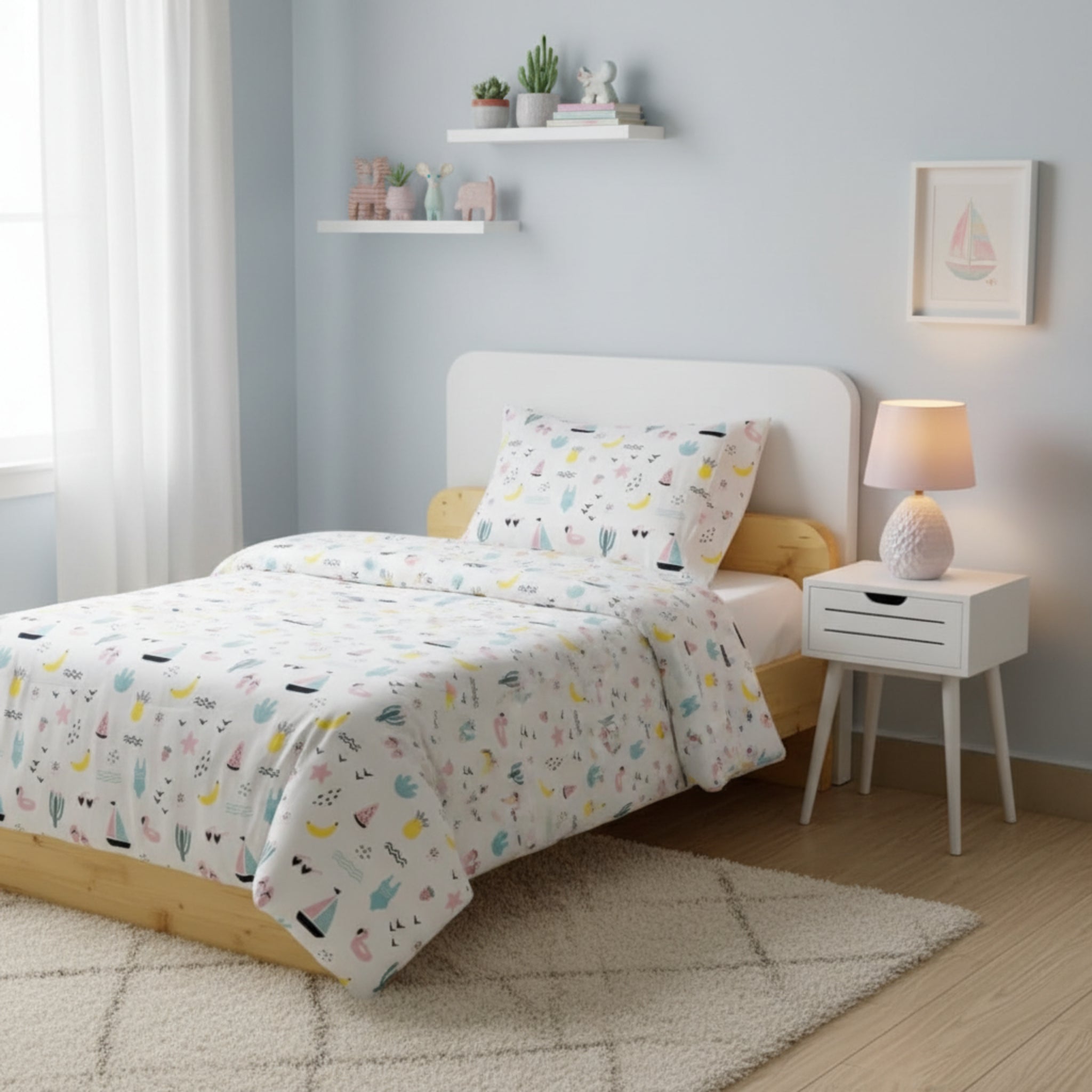 Summer vibes single bed set (2 pieces) image 0