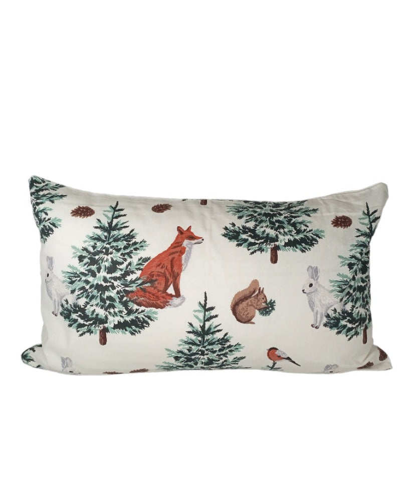 Snowy trees crib pillowcase image 0