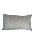 Grey white stars crib pillowcase image 0