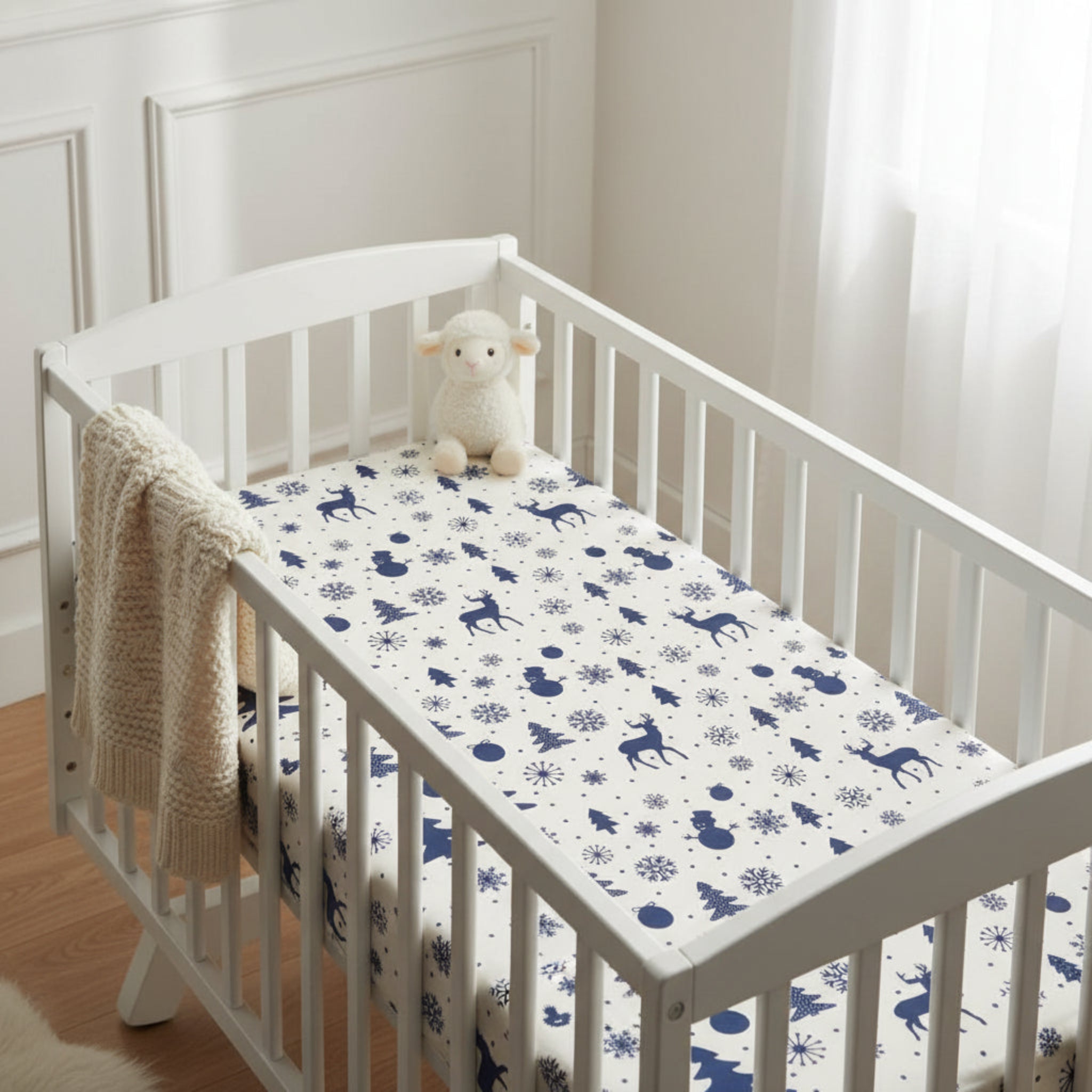 Pack of three Next2me Fittedsheets - Winter dears image