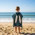 Denim rabbit cotton muslin beach poncho image 0