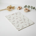 Pink olives muslin burp cloth image 0