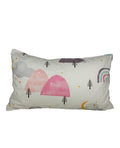 Pink rainbow crib pillowcase image 0