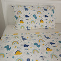 Dreamy Dino-Blue single bed set (2 pieces) image 0