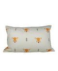 Orange fox crib pillowcase image 0