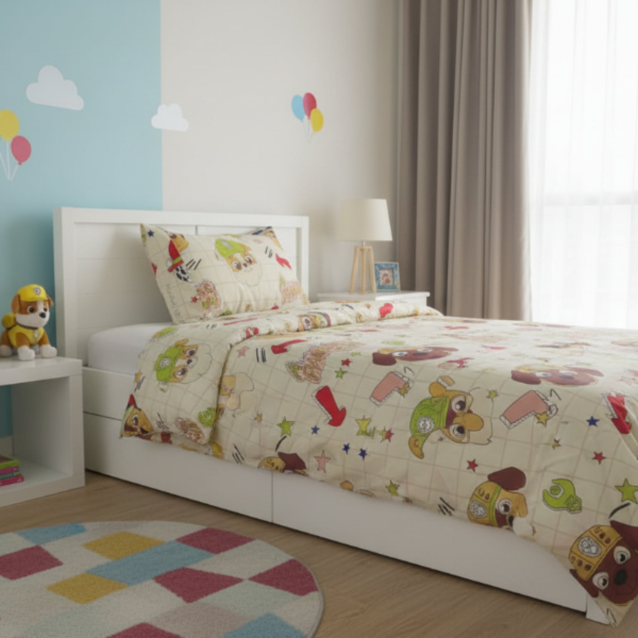 Summer Paw Patrol single bed set (2 pieces) image 0