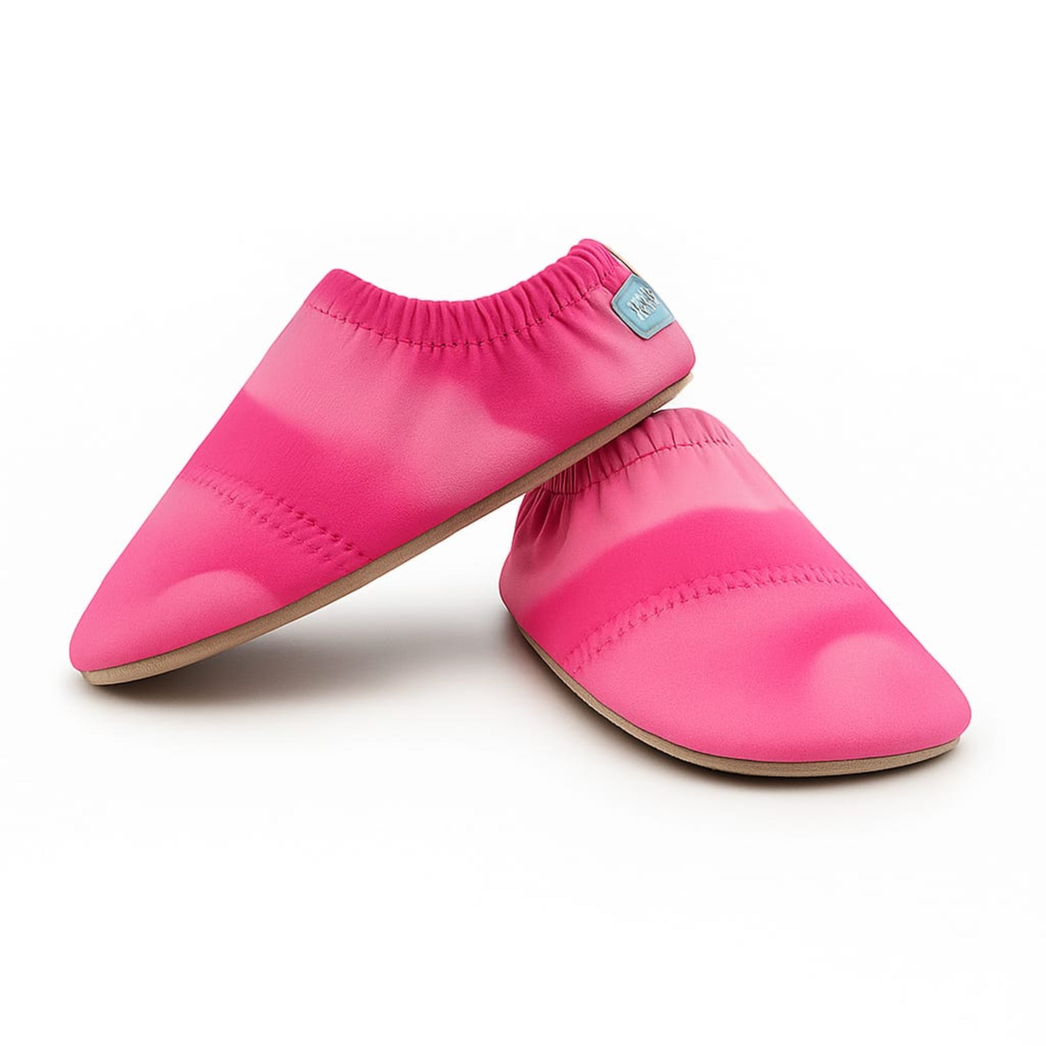 Plain Pink Beach Flippers