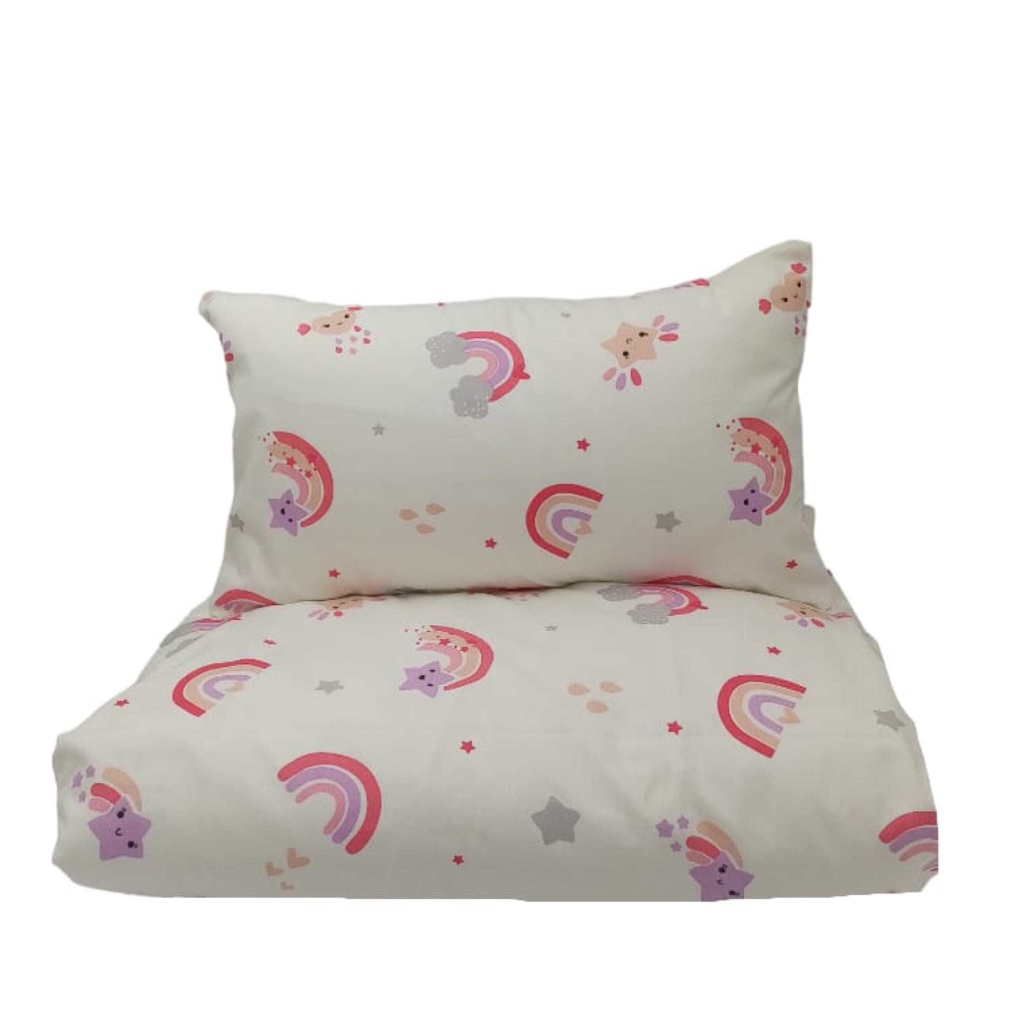 Stars and rainbow crib set image 0