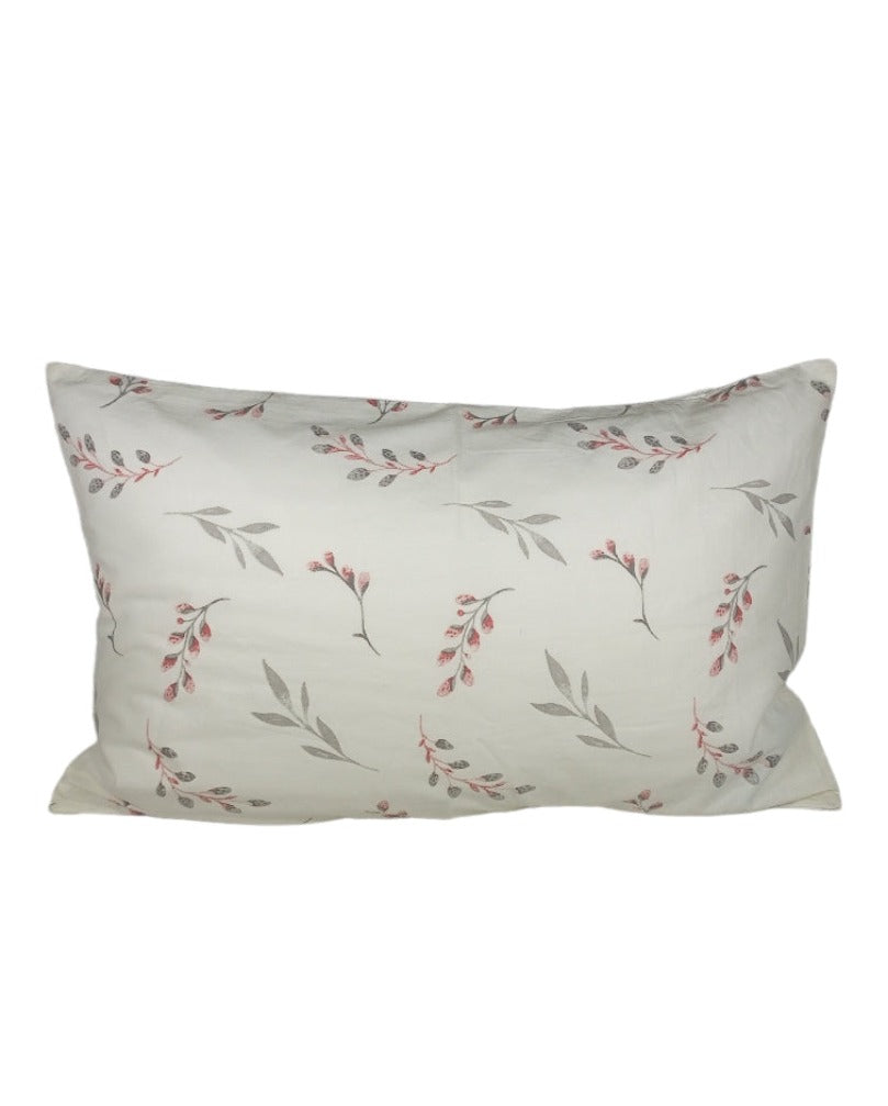 Pink olives crib pillowcase image 0