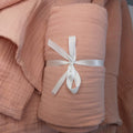 Crib Muslin Blanket Solid Color - Pink image