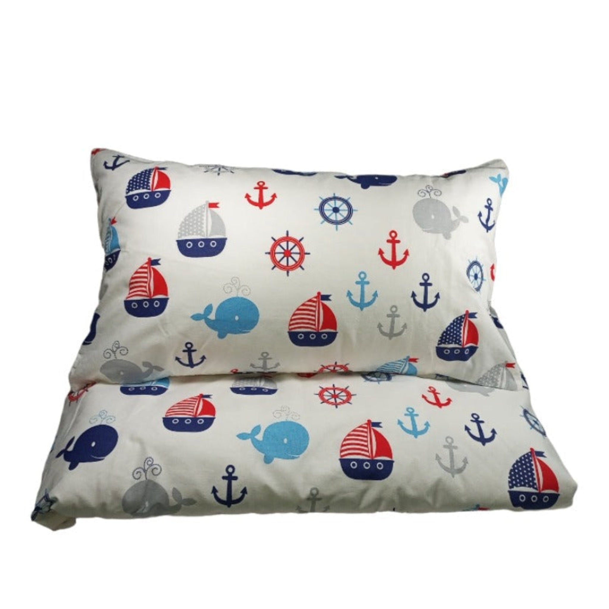 Boats and whales crib set image 0