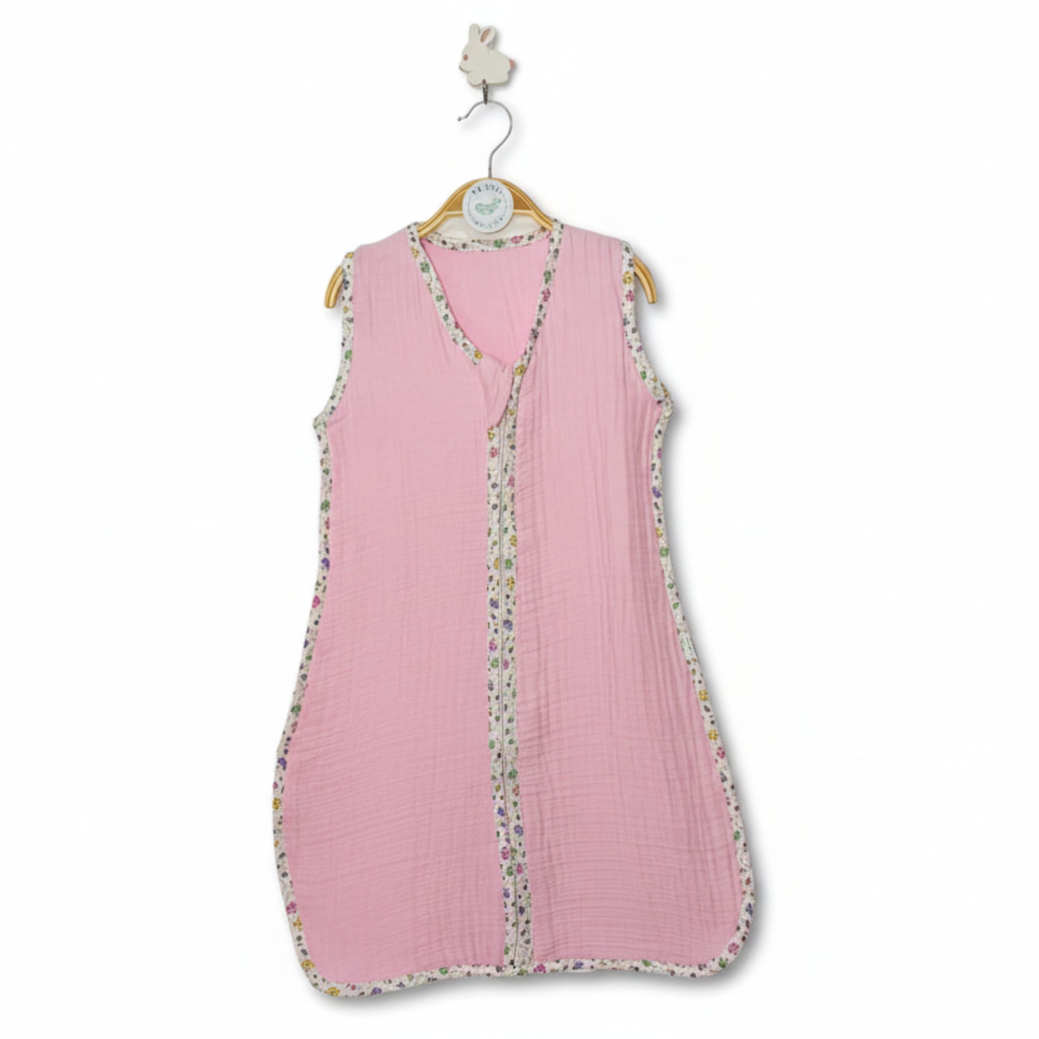 Pink with butterflies Muslin Sleeping Bag image 0