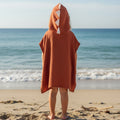 Brown Dino cotton muslin beach poncho image 0