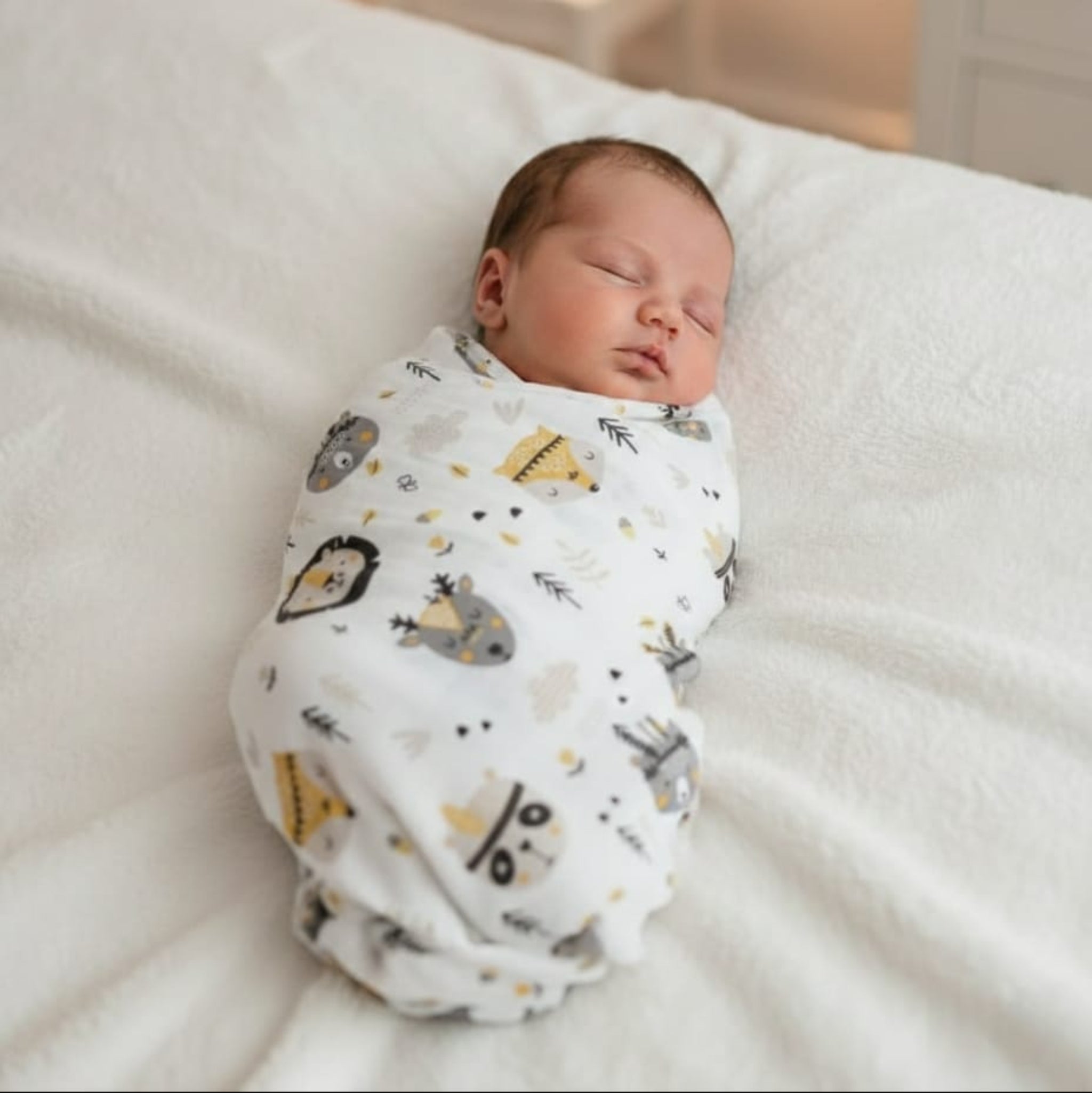 Yellow Native American Swaddle 78x78