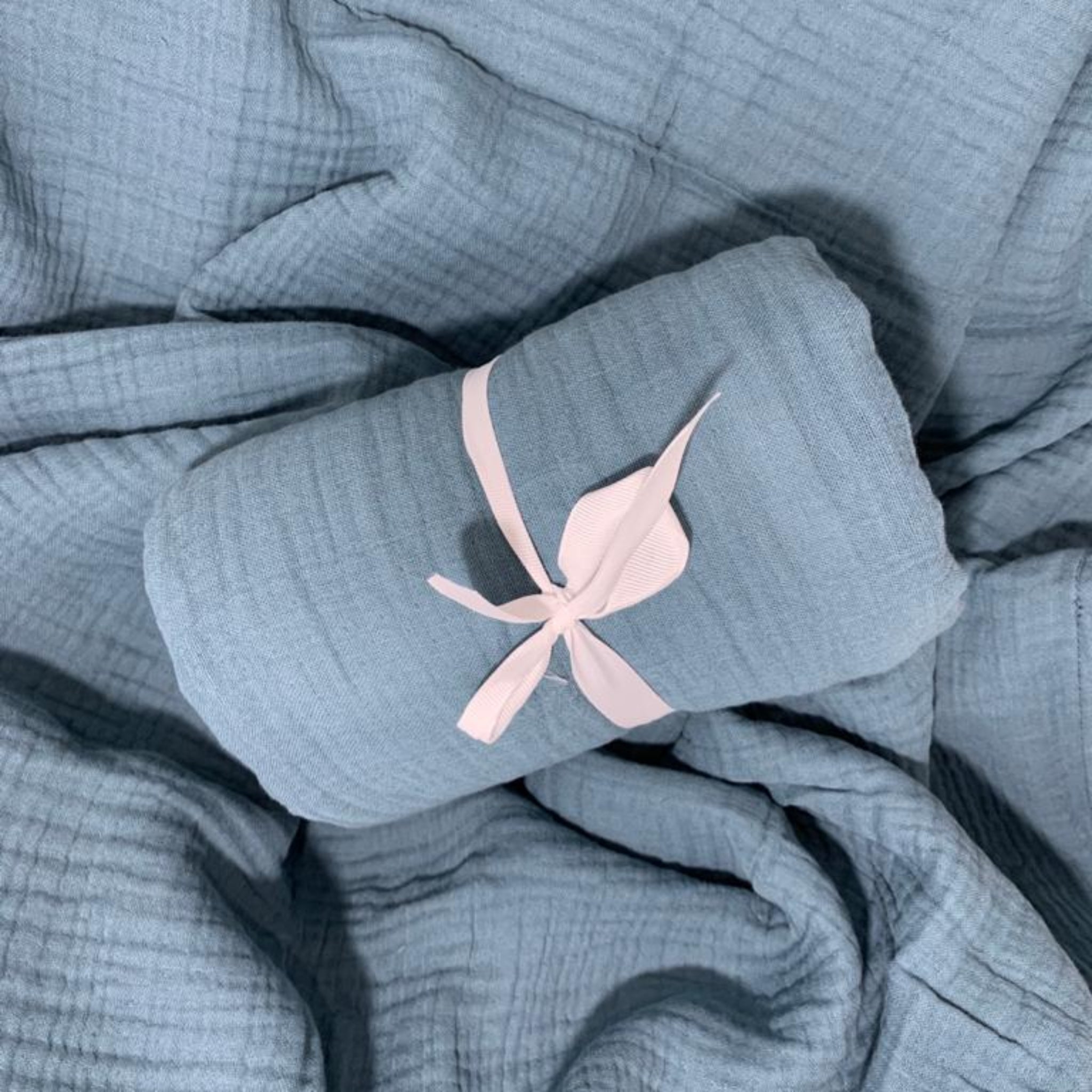 Crib Muslin Blanket Solid Color image 0