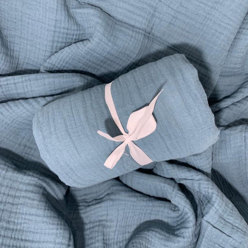 Crib Muslin Blanket Solid Color image 0