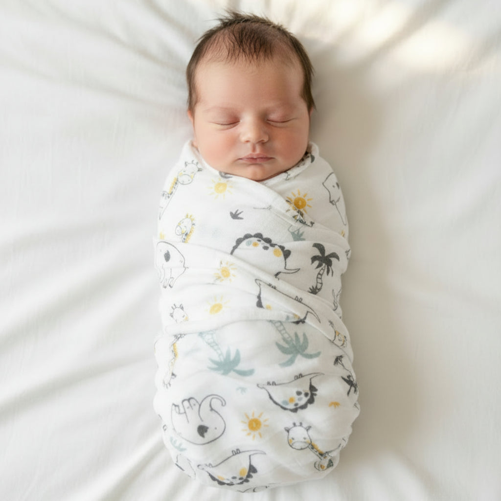 Dino Animals Swaddle 78cmx78cm image 1