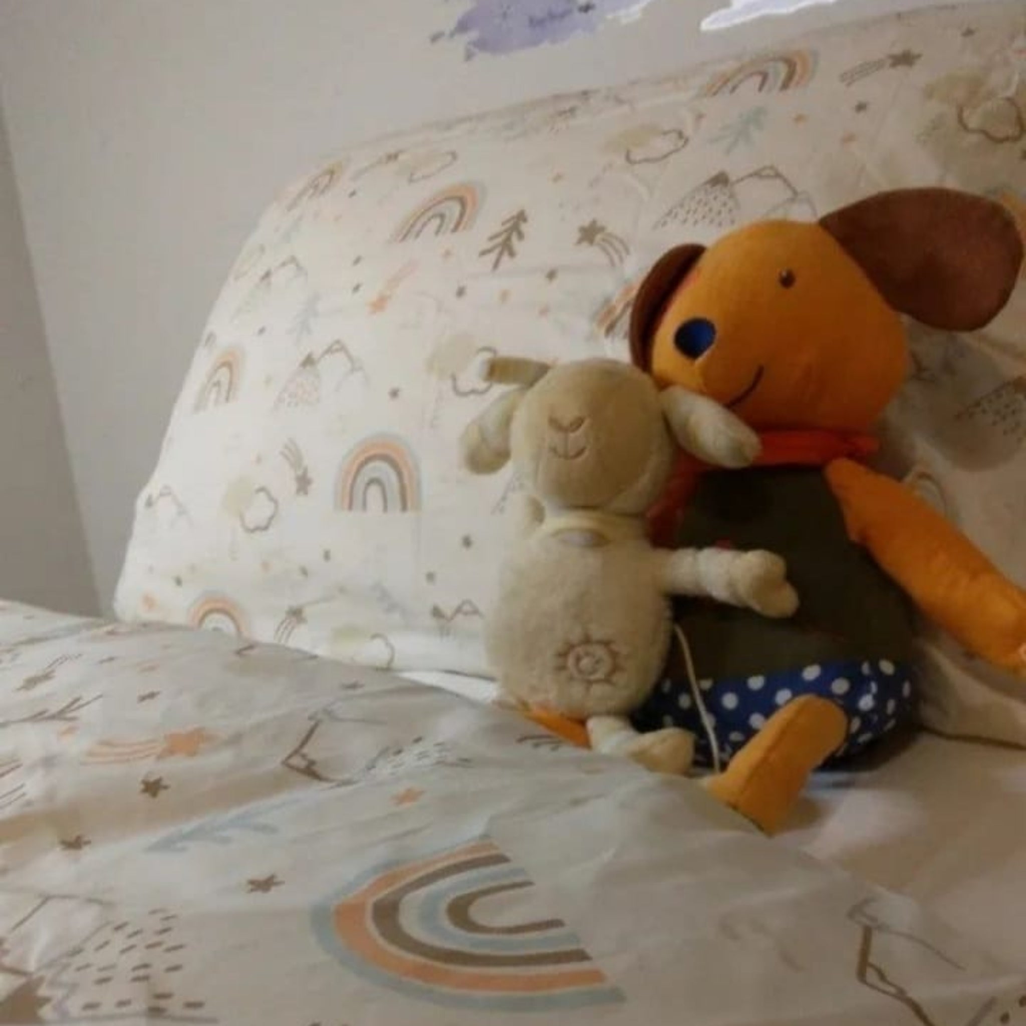 Orange rainbow single bed set (2 pieces) image 1