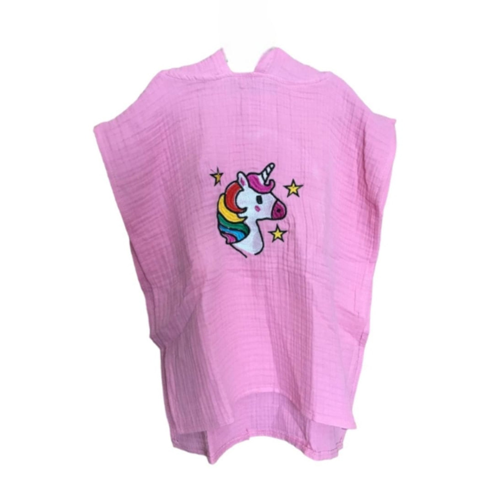 Unicorn cotton muslin beach poncho image