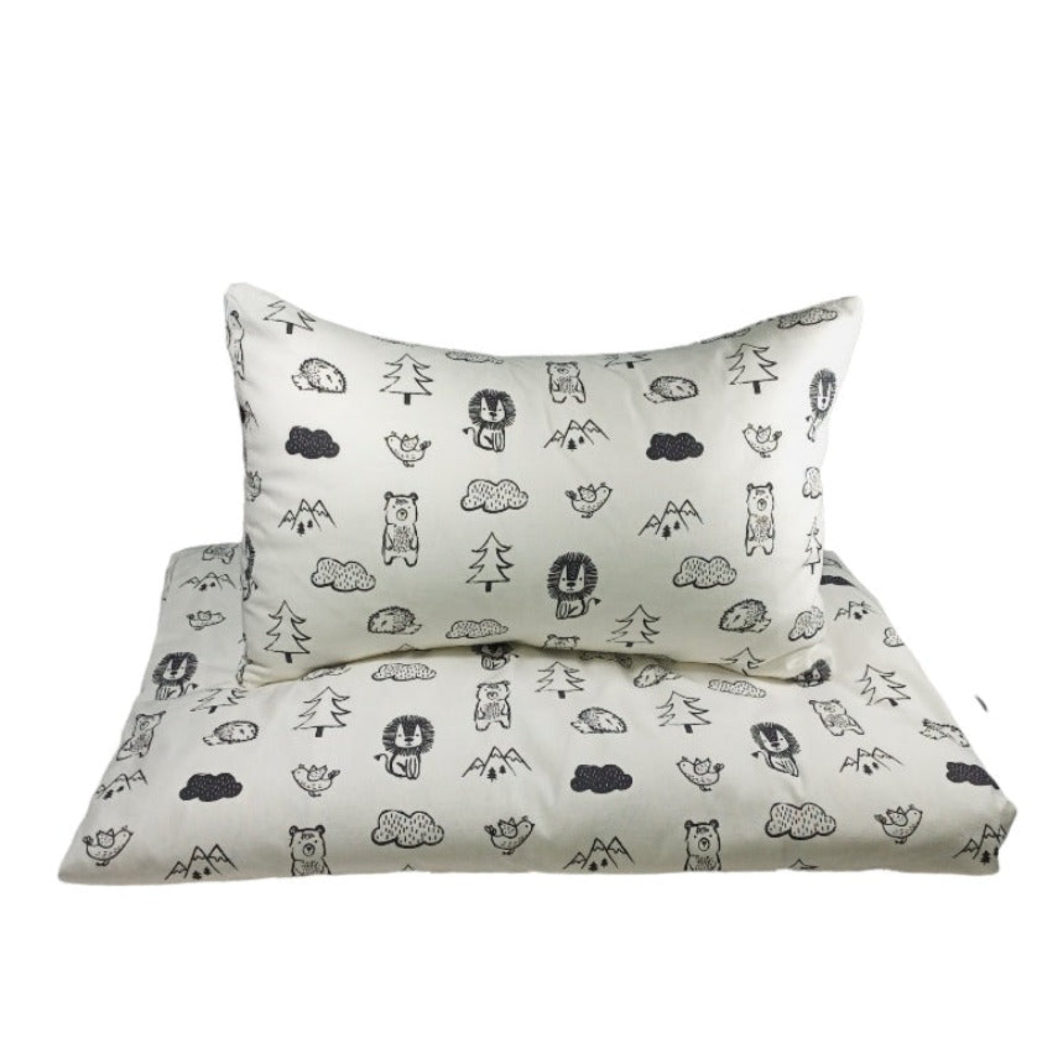 Black and White animals crib set image 0