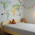 Grey with white strips single bed fittedsheet image 0