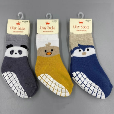 Non slip cotton socks