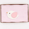 Baby Receiving Blanket with Bird Print, Boxed